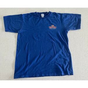 Princess Cruises T-Shirt Mens XL Panama Canal Blue Graphic Print Crew Neck Used